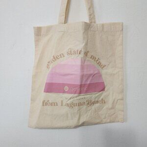Gorjana Golden State Of Mind Laguna Beach Tote Pink Beige Laguna Beach